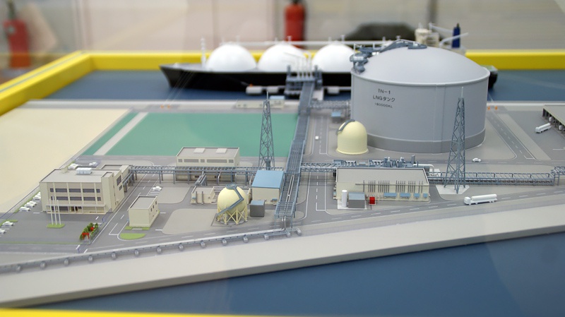 LNG施設模型