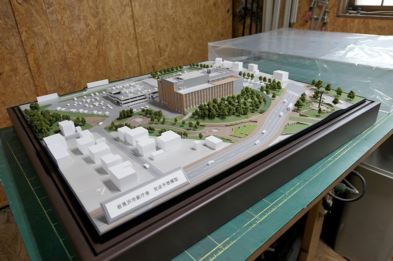 岩見沢市新庁舎模型
