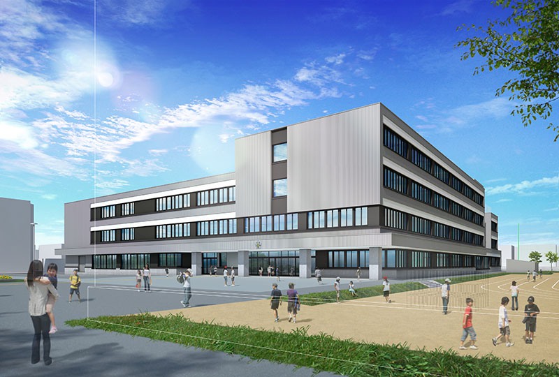 小学校外観CG